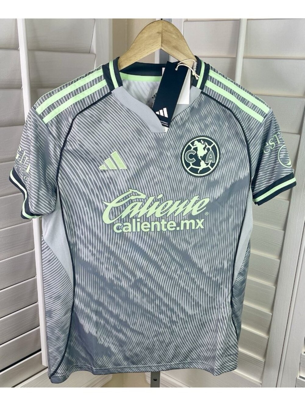 Adidas Club America 25/26 Third Grey/Volt Soccer Jersey JN8633 - Women’s M - NWT
